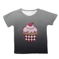 thumbnail image 2 of Hessimy Kids/Girls/Teen Girls Active Quick Dry T-Shirts Short Sleeve Shirts Athletic Performance T-Shirt(Dark Gray,10-11 Years), 2 of 3