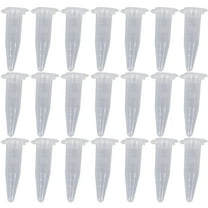 100PCS 1.5ml Lab Mini Plastic Test Tube Centrifuge Vial Snap Cap 42x11mm Clear