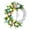 A, variant on Easter Bunny Wreath with Colorful Eggs, Cute Easter Wreath for Front Door , Fake Leaves Flowers Pendant for Spring Home Wall Hanging Decor