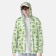 thumbnail image 2 of Balery Green Avocado Sudadera ligera de manga larga con capucha y protección solar UPF 50+ para hombre y mujer, ideal para pesca y running-Medium, 2 of 7