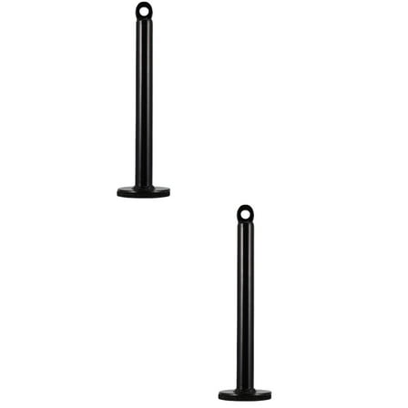 2 Pcs Barbell Rack Adjustable Tricep Dumbbell Plate Miss Black