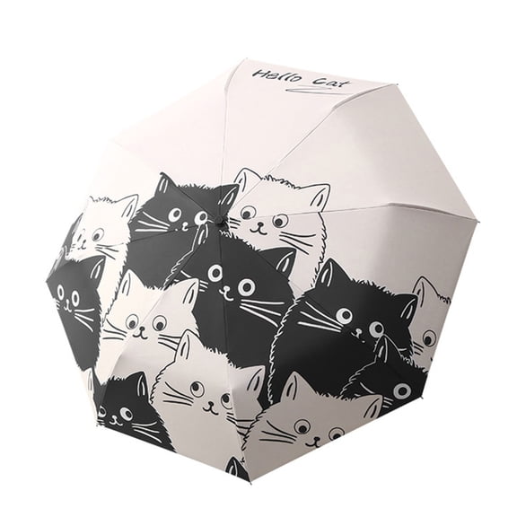 Portable 3 Fold Umbrella Sunshade Manual/Automatic Umbrella for Both Rain Sun