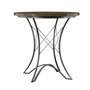 Steve Silver Adele Rustic Wood and Metal Round 36" Counter Height Dining Table, Brown