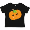 thumbnail image 3 of Inktastic Smiling Pumpkin, Halloween, Orange Pumpkin Boys or Girls Toddler T-Shirt, 3 of 5