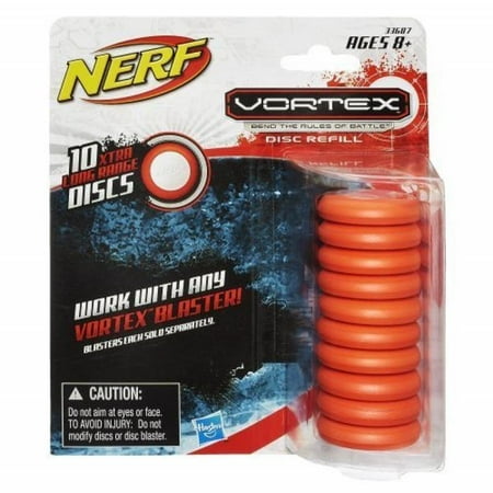 Nerf Vortex Refill Pack 10 discs- Orange