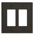 thumbnail image 1 of Mulholland 2 Rocker Black Bronze Wall Plate, 1 of 3