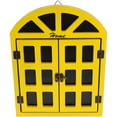 thumbnail image 6 of RENACLIPY Wooden Window Chalkboard Sign in Yellow - Decorative Home and Shop Message Board, 6 of 8