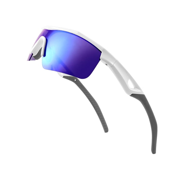 Gafas de Sol FEISEDY Infantil y Adolescente para Béisbol Polarizadas B2454 Blanco/Azul