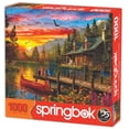 thumbnail image 2 of Springbok 1000 Piece Cabin Evening Sunset Jigsaw Puzzle for Adults, 2 of 8