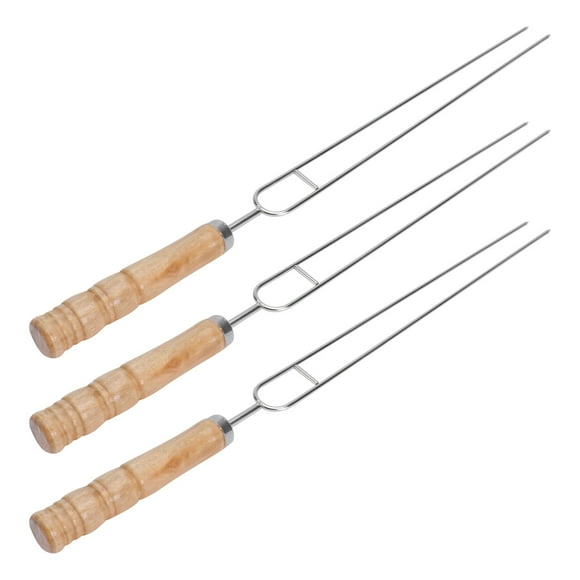 3 Pcs Roasting Sticks Barbecue Forks Marshmallow Roasting Forks Marshmallow Sticks