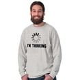 thumbnail image 5 of Thinking Loading Computer Nerd Geek Long Sleeve TShirt Men Women Brisco Brands S, 5 of 6