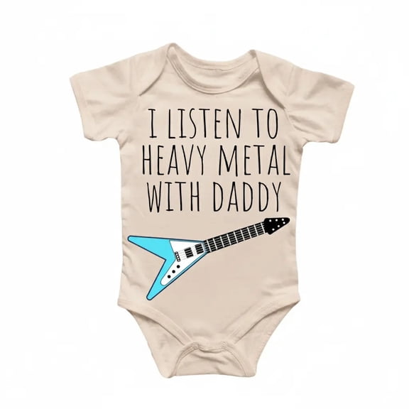 Heavy Metal Rock Band Newborn Baby Bodysuit