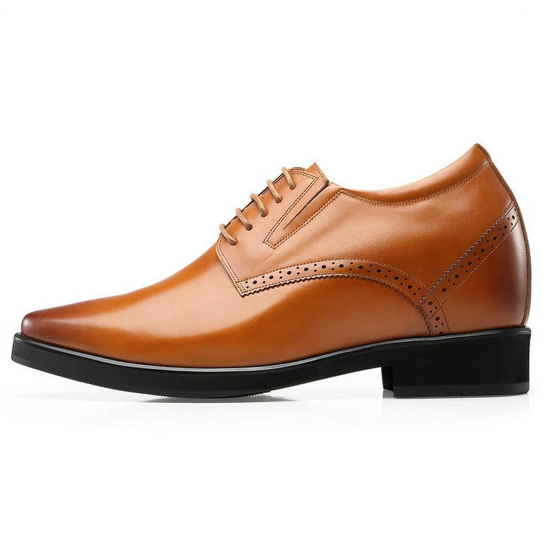 brown dress shoes mens amazon Vance Co. Men's Barclay Flexible Oxford Dress Shoe - Black