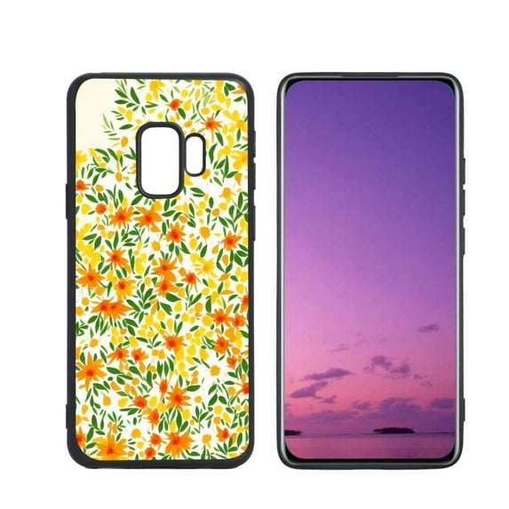 Compatible with Samsung Galaxy S9 Phone Case, Flowers-150 Case Silicone Protective for Teen Girl Boy Case for Samsung Galaxy S9