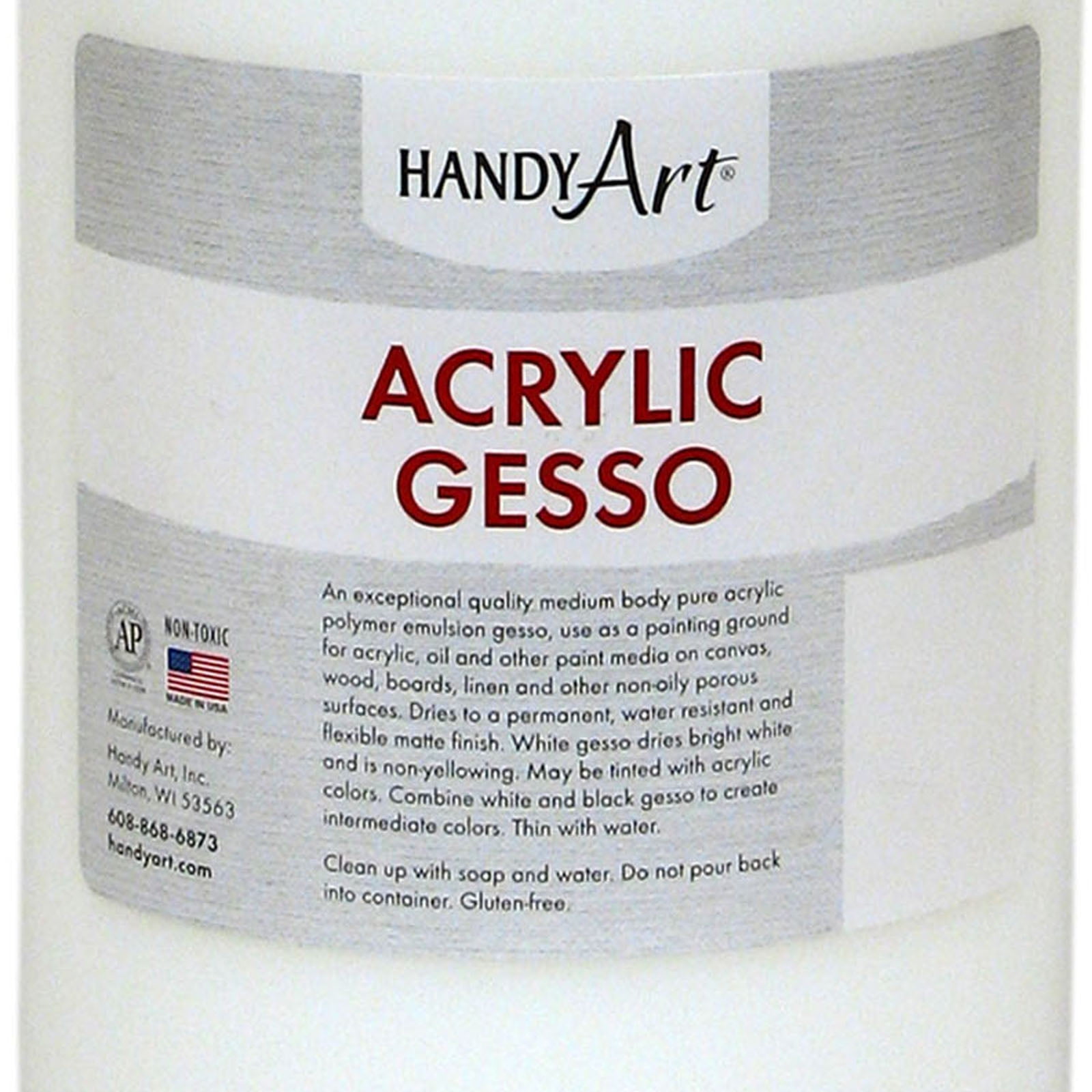 Handy Art Acrylic Gesso, 32 oz.