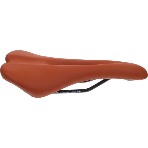 ETHZZLE Comfortable Brown PU Bike Seat Waterproof Hollow Cushion for Mountain Gravel and Road Bicycles
