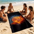 thumbnail image 1 of Aufmer Ultra Light Printed Outdoor Beach Towel Super Absorbent Quick Dry Feature Foldable Compact Design For Travel Seaside Pool Daily Outdoor Activity Use(29.52x59.05in), 1 of 7