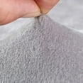 thumbnail image 3 of Thick Velvet Sofa Covers 1/2/3/4 Seater Pure Color Sofa Protector Stretch Non Slip Couch Cover Easy Fit Elastic Fabric Stretch Couch Slipcover(Gray, 3-Seater Sofa), 3 of 11