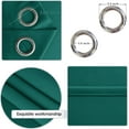 thumbnail image 3 of Set of 2 Panels K68 Hunter Color Blackout Window Curtains 84" inches Length Panels with Grommets for Living Room , Closet, Bedroom Home Décor, 3 of 5