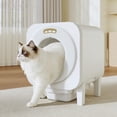 thumbnail image 1 of Garvee Self Cleaning Litter Box, 68L Automatic Cat Litter Box for Multiple Cats with APP Control and Dual Safety Protection, Odor Removal Smart Pet Litter Box with 1 Roll Trash Bags, 1 of 8