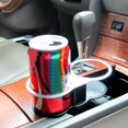 thumbnail image 4 of Portavasos de Doble Orificio para Coche Puede Organizador Negro, 4 of 6