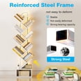 thumbnail image 6 of Casacomoda 8 Tier Tree Bookshelf, Bookcase with LED Lights, Display Floor Standing Storage Shelf, Book Organizer Shelves for Home Office, Living Room, White, 6 of 7