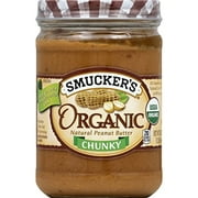 Smuckers Organic Natural Chunky Peanut Butter, 16 Ounces
