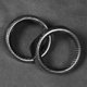thumbnail image 4 of Air Vent Ring Air Conditioning Vent Trim Interior Ring Decor Air Outlet Cover Carbon Fiber Interior Accessory 2Pcs Carbon Fiber Side Air Vent Outlet Barrel Cover Trim Fit For Alfa ANGGREK Otros, 4 of 8