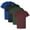Dark Color 4 Pack, variant on Gildan - DryBlend T-Shirt For Men, 50/50 Cotton/Polyester Bulk Tee, Assorted Short Sleeve Crewneck Plain Tees, Multi Pack Solid T-shirts (Bright Color 4 Pack, L)