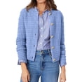 thumbnail image 1 of Suéter PRETTYGARDEN Cardigan de Punto para Mujer Azul Claro Talle Grande, 1 of 6