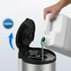 thumbnail image 4 of Dispensador automático de jabón líquido con sensor de acero inoxidable sin contacto para montaje en pared para baño y cocina, gran capacidad de 24 oz/700 ml, color negro, 4 of 6
