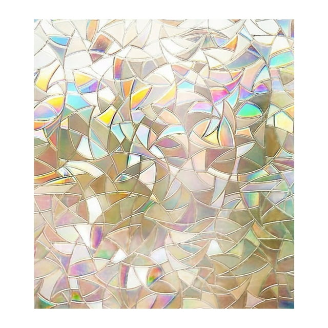 Mistaha 3D Non-Adhesive Window Film Decorative Static Clings Window Stickers Glass Film