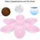 thumbnail image 3 of 1 cuenco de comida para gatos con forma de pétalo de flor, cuencos de agua para gatos, comedero para múltiples gatos, cuenco de alimentación para perros, cachorros, gatos (rosa) Sailing Electrónica, 3 of 5