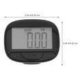 thumbnail image 3 of 1 Set Pedometer for Walking Large Screen Sports Pedometer Portable Pedometer with Clip, 3 of 8