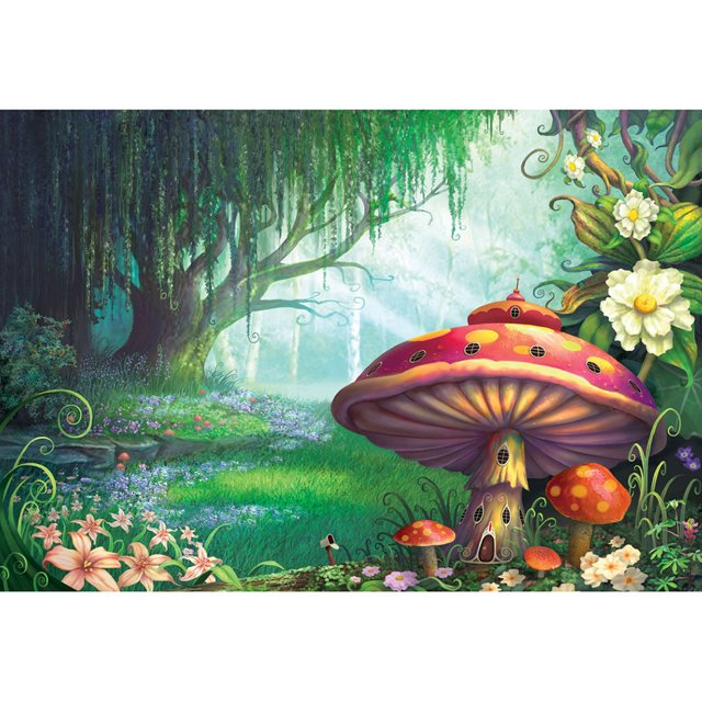 Drill Diamond Painting (DF4534) 5D DIY Kit de mosaico de punto de cruz completo (Mushroom02) 40x50cm Hugtrwg Para estrenar