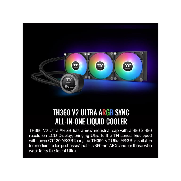 Thermaltake TH360 V2 Ultra ARGB Sync/AlO Liquid Cooler/ARGB