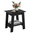 thumbnail image 2 of Side Table, Narrow Side Table with 2 Shelves, Square Nightstand and Accent Table for Cottage Bedroom,Apartment, 2 of 5
