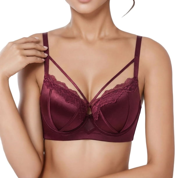 Brasier Mujer Sujetador Push up Cómodo sin Costuras, sin Relleno, sin Aros, Tipo Bralette, con Sujeción Ligera y Cobertura Suave. Extra Grande