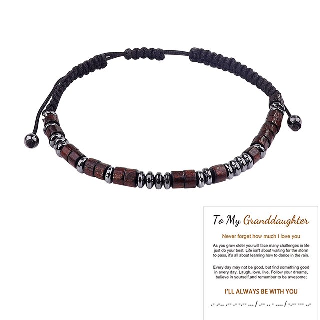 Xihbxyly Pulsera Inspiradora, Accesorio Tejido de Tamaño Ajustable, Regalo Único para Mamá, Hija o Hermana, Prenda Inspiradora para El Día a Día, Perfecta para Fiestas En La Playa y Eventos Familiare