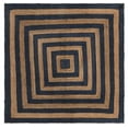 thumbnail image 2 of 7 x 7 Feet Square ( 210 cm x 210 cm ) Natural Jute with Black Scalloped Area Rugs , Home Decor Rugs, 2 of 3