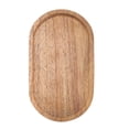 thumbnail image 3 of Bandeja de madera para servir Bandeja de madera Bandeja de madera maciza Bandeja de té lisa Plato de madera para pasteles Bocadillos festivos Verduras Un estilo ovalado, 3 of 8