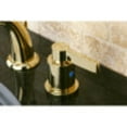 thumbnail image 3 of Kingston Brass KB8912NDL NuvoFusion Widespread Bathroom Faucet, Polished Brass, 3 of 4