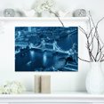 thumbnail image 1 of Blue London Night Aerial View - Cityscape Canvas Print, 1 of 3
