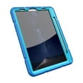 thumbnail image 4 of Case for iPad Pro 11 2022/2021/2020/2018, Heavy Duty Military Grade Protective Shockproof Rugged Silicone PC Cover with Built-in Stand & Pencil Holder for iPad Air 4/Air 5, Blue, 4 of 5