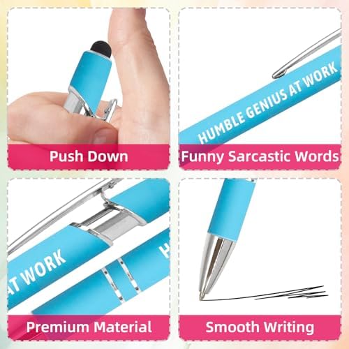 Funny Pens Sarcastic Ballpoint Pens for Adults Snarky Office Supplies for Coworker Women Men Work Colleague Favors 10 PCS