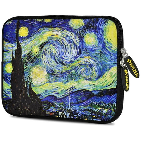 Tpu Sleeve - Designer Universal 10.5 Inch Neoprene Sleeve Pouch for Apple iPad 9.7 iPad Air 1 2 iPad Pro 9.7 - Arctic Lights (Fit with Smart Folio Skin TPU Cases)