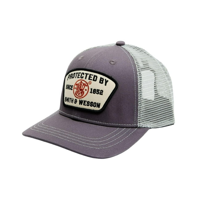 Gorra de malla ajustable Smith & Wesson Trucker, gris