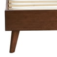 thumbnail image 3 of Linon Payson Queen Platform Bed with Tufted Headboard, Walnut/Gray, 3 of 11