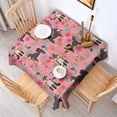 thumbnail image 2 of Shiba Inu Dog and Flower Floral Square Tablecloth,Waterproof Square Table Cover,Wipeable Spillproof Washable Table Cover for Home Kitchen Party Decor 42"X42"(107x107cm), 2 of 6