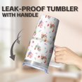 thumbnail image 5 of 20oz Chicken Graphic Tumbler with Handle Popular Birthday Christmas Gift for Chicken Enthusiasts Women Men Insulated Travel Mug Cup Holder Friendly Wide Mouth for Ice Hot Coffee Cold Soda Daily Use, 5 of 6